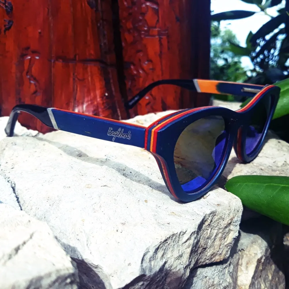 Beach Bound Skateboard Wood and Acetate Sunglasses