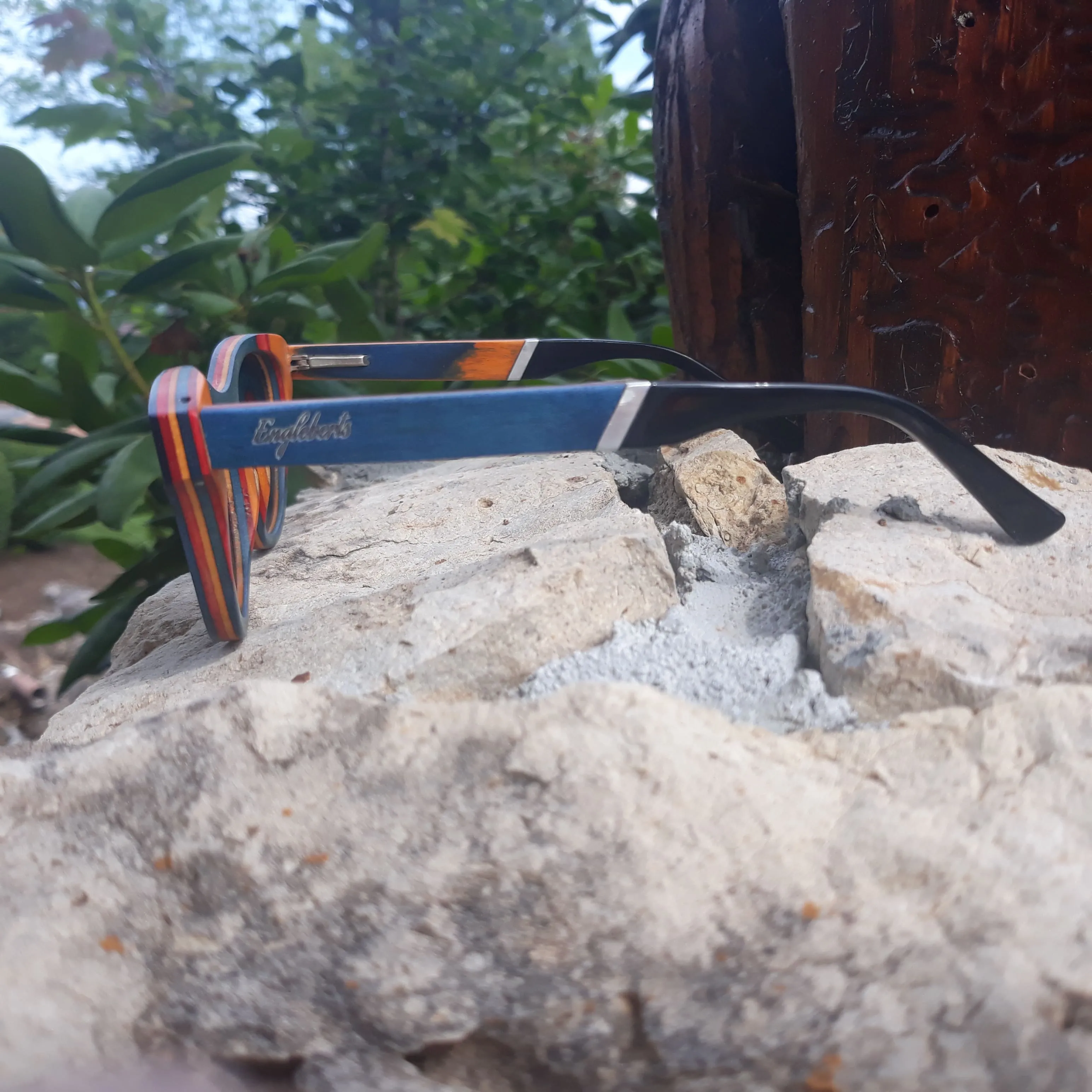 Beach Bound Skateboard Wood and Acetate Sunglasses