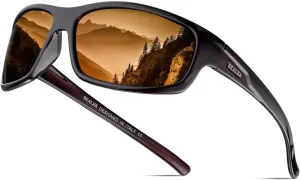 BEALER Polarized Sports Sunglasses for Men Lightweight TR90 Frame Sun Glasses Driving Cycling Fishing UV Protection Shades