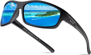 BEALER Polarized Sports Sunglasses for Men Lightweight TR90 Frame Sun Glasses Driving Cycling Fishing UV Protection Shades