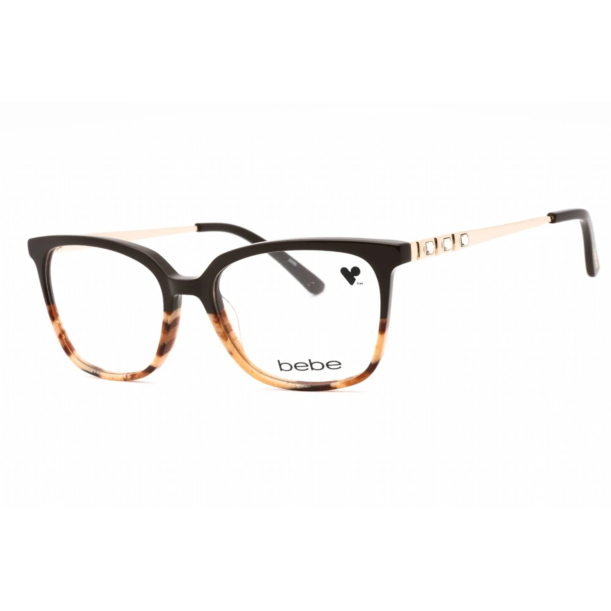 Bebe Women's Eyeglasses - Topaz Animal Plastic Full Rim Square Frame | BB5197 200
