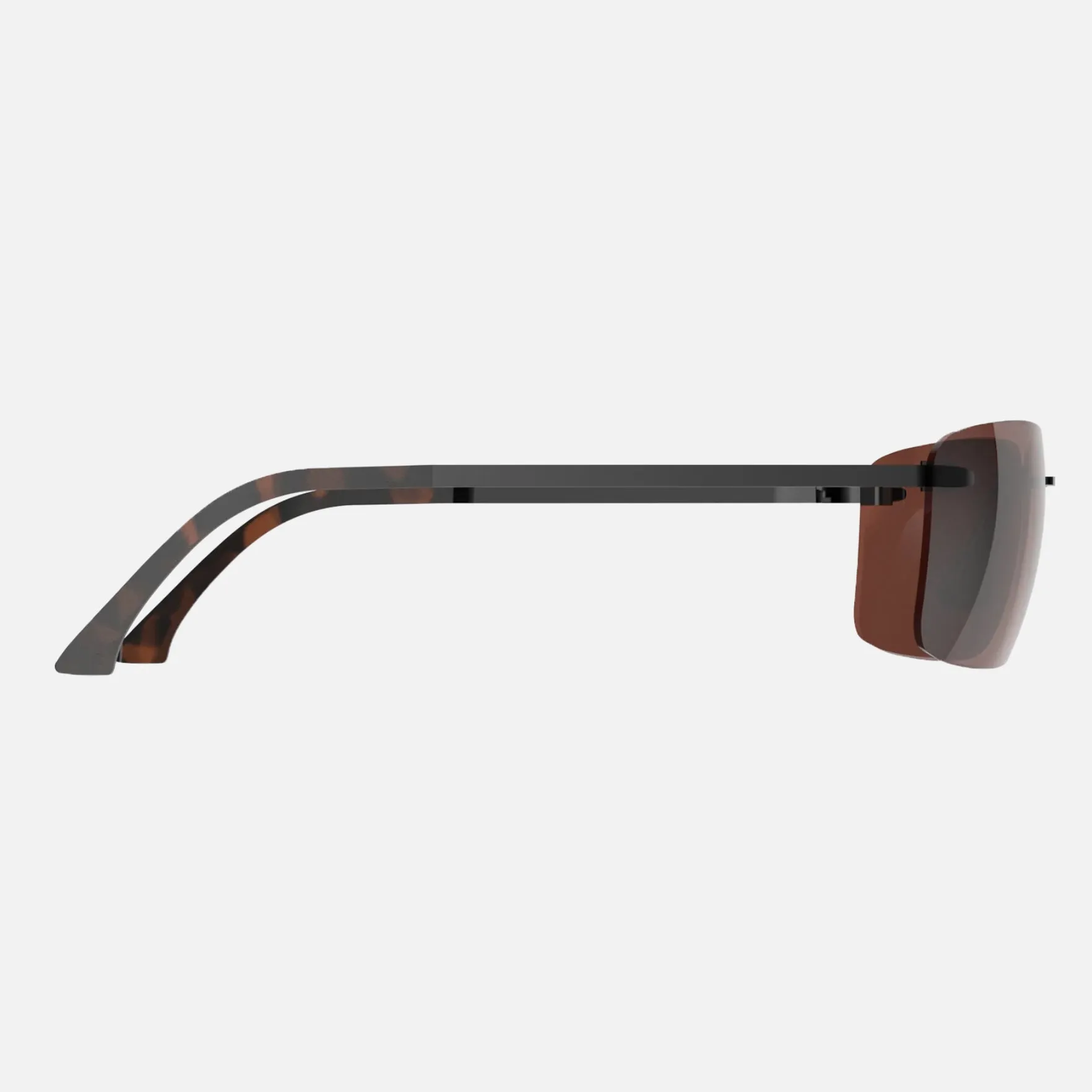BEX Sunglasses Legolas- Black/Brown with Silver Flash