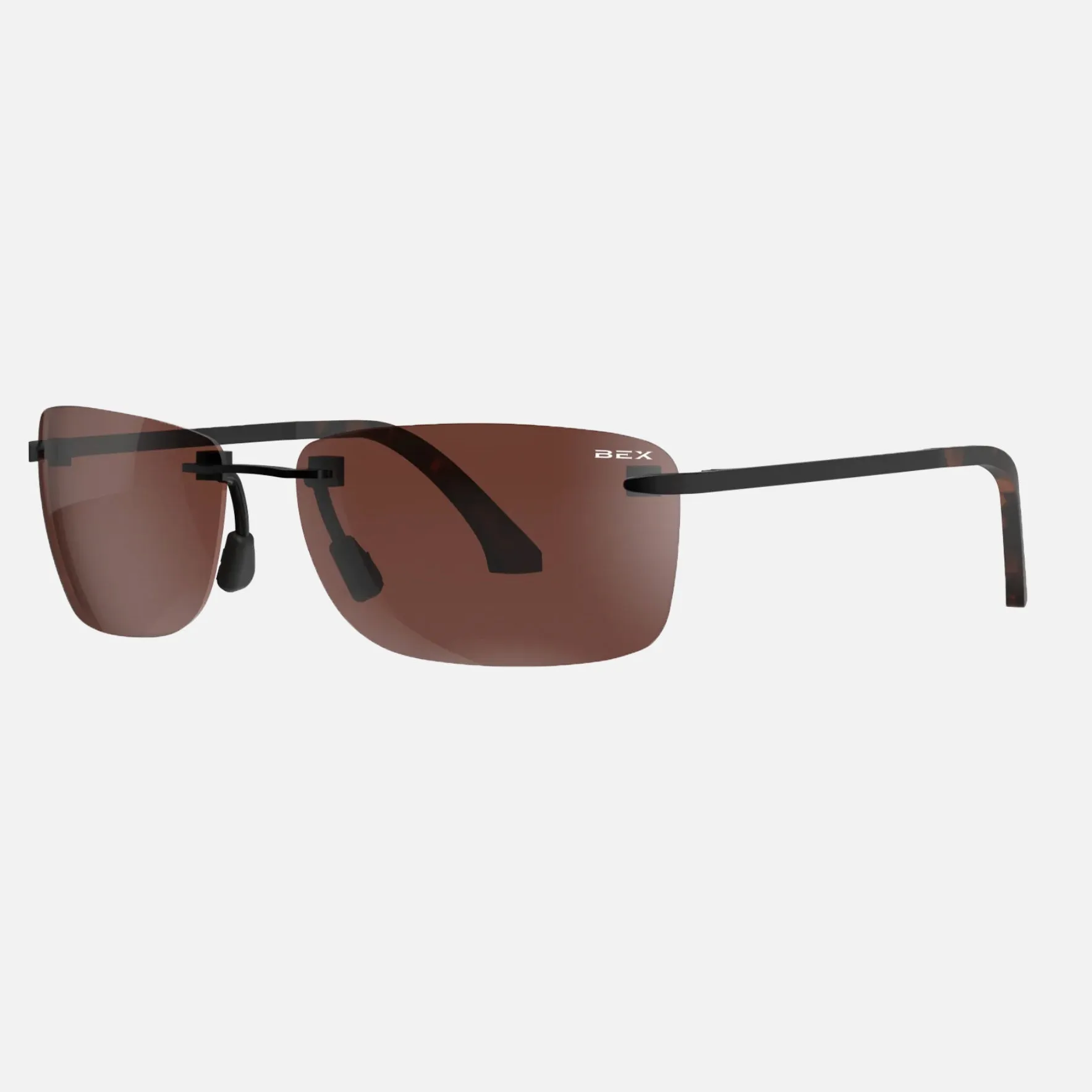 BEX Sunglasses Legolas- Black/Brown with Silver Flash