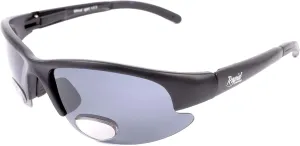BIFOCAL READY POLARIZED SPORTS SUNGLASSES   1.5 for Cycling, Fishing, Driving and Golf. For Men and Women. Clear Reading Segment Built In. UV 400 Sports Reader Glasses