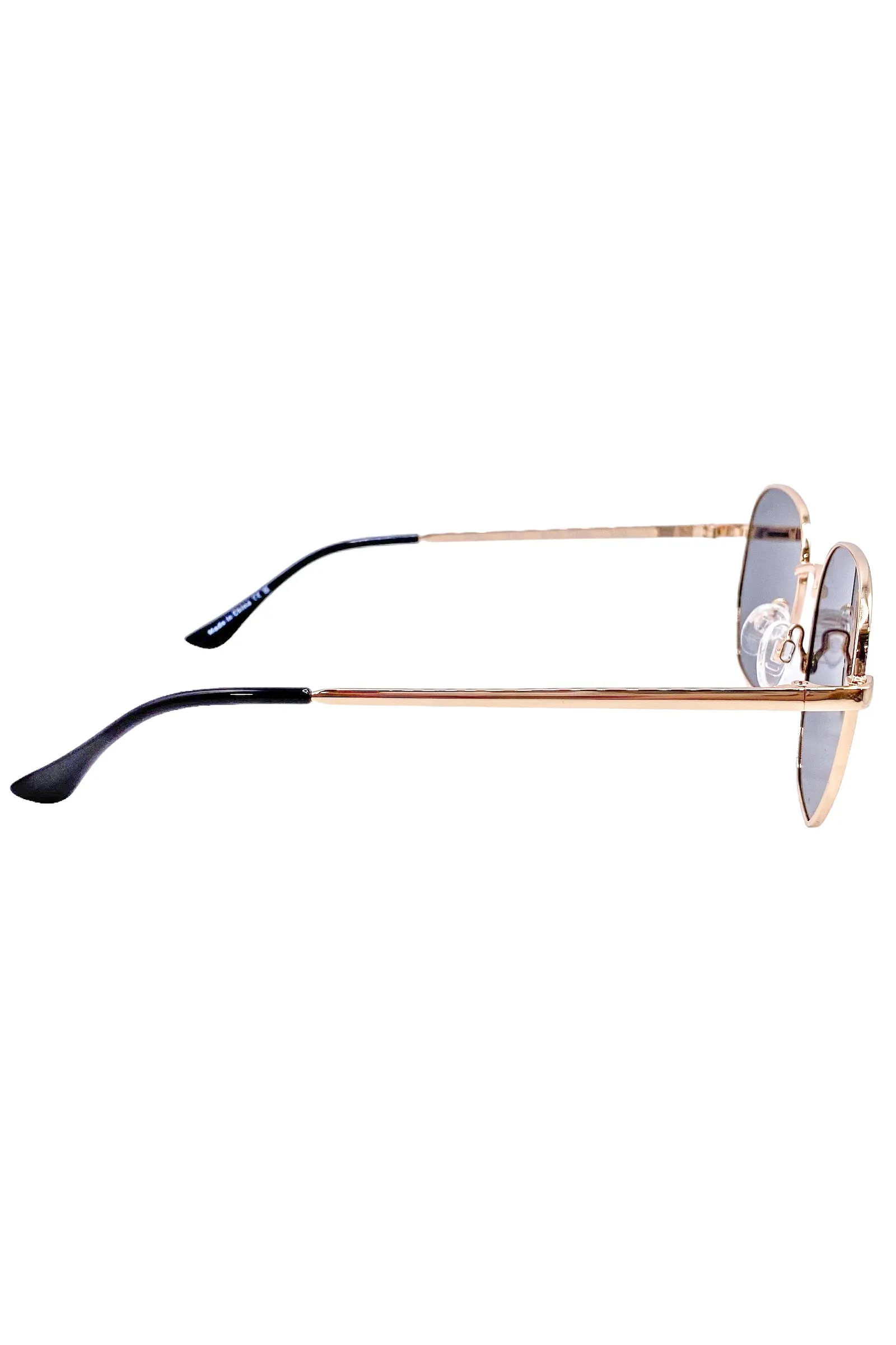 Big Time Sunglasses - Gold/Smoke | Quay