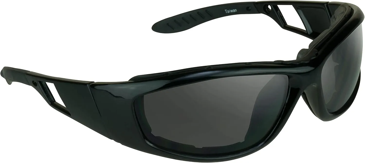 Bikershades Motorcycle Polarized Safety Sunglass Foam Padded Anti-Glare Day Riding