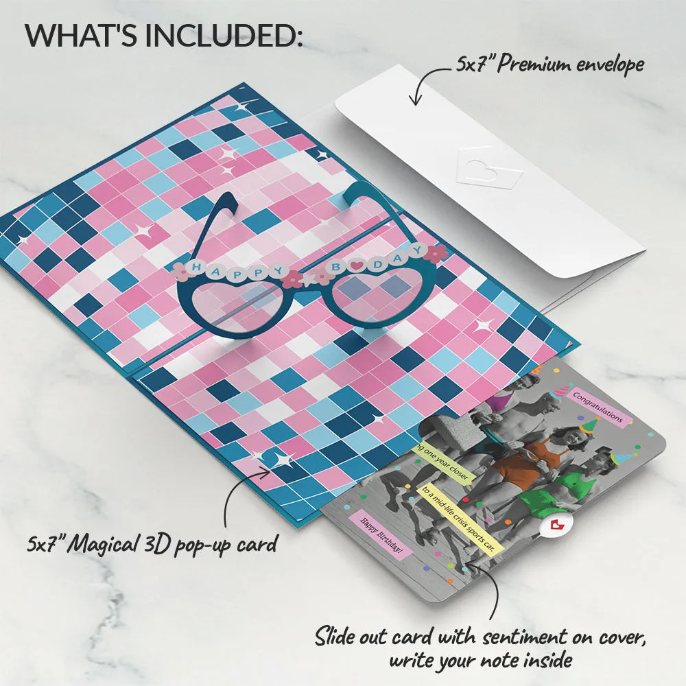 Birthday Style Pop-Up Card and Sentiment Set for Any Woman