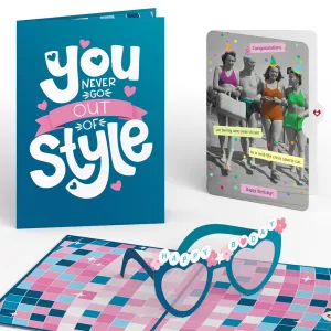 Birthday Style Pop-Up Card and Sentiment Set for Any Woman