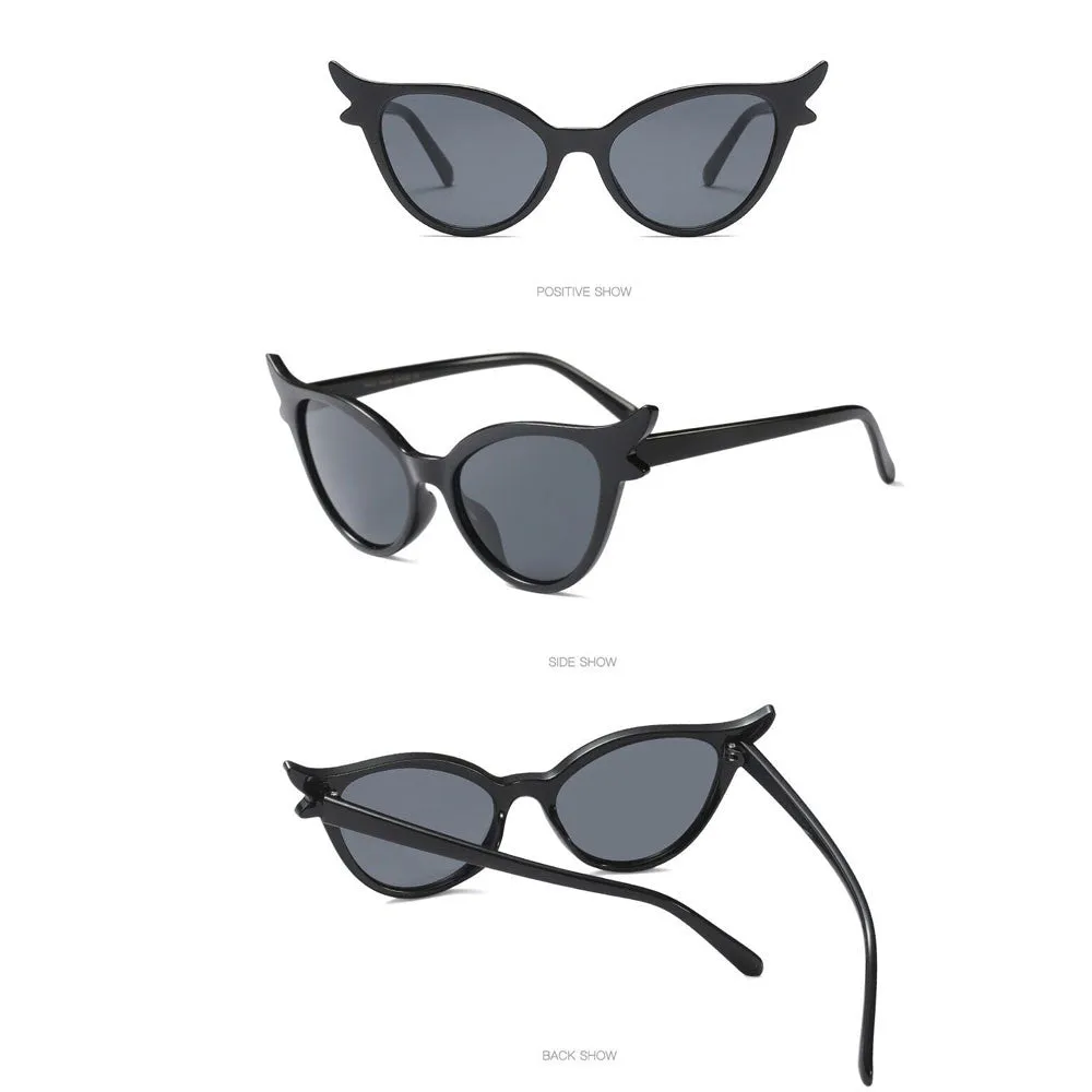 Black Cat Eye Retro Sunglasses