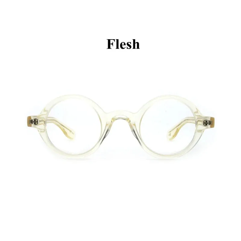 Black Mask Full Rim Round Acetate Optical Eyeglasses 424221
