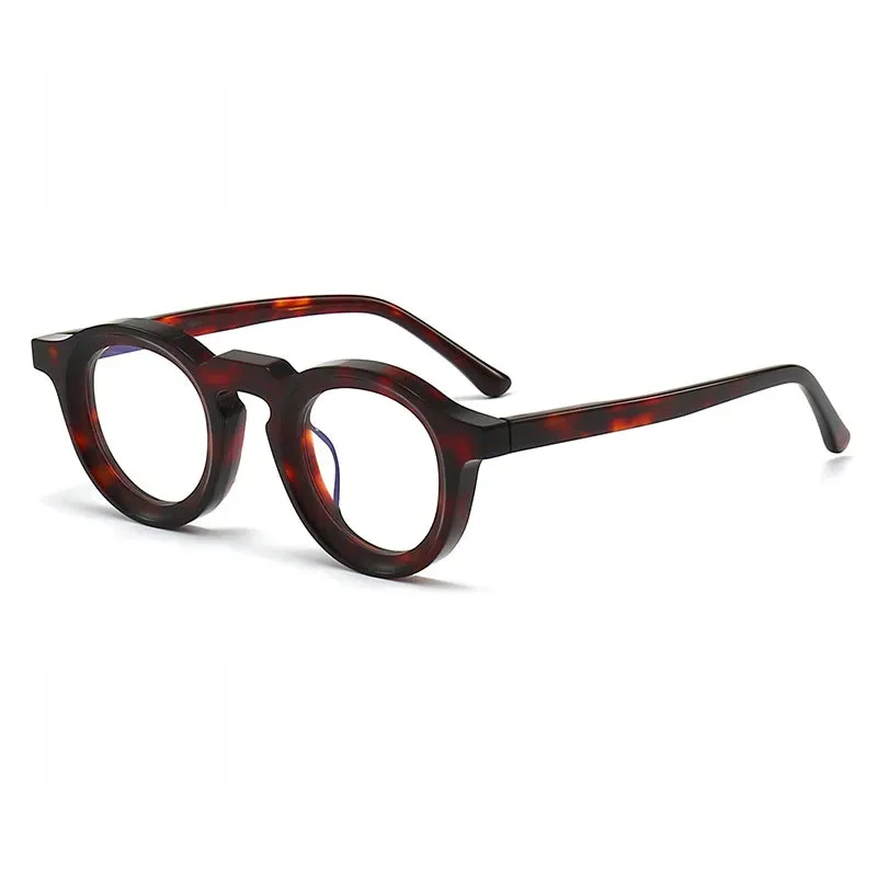 Black Mask Unisex Full Rim Round Acetate Eyeglasses 442721