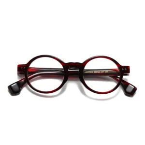 Black Mask Unisex Full Rim Round Acetate Eyeglasses J74rx