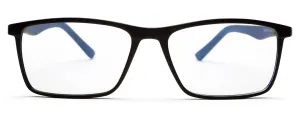 Black Matte Rectangle YourSpex Flex Eyeglasses for Men