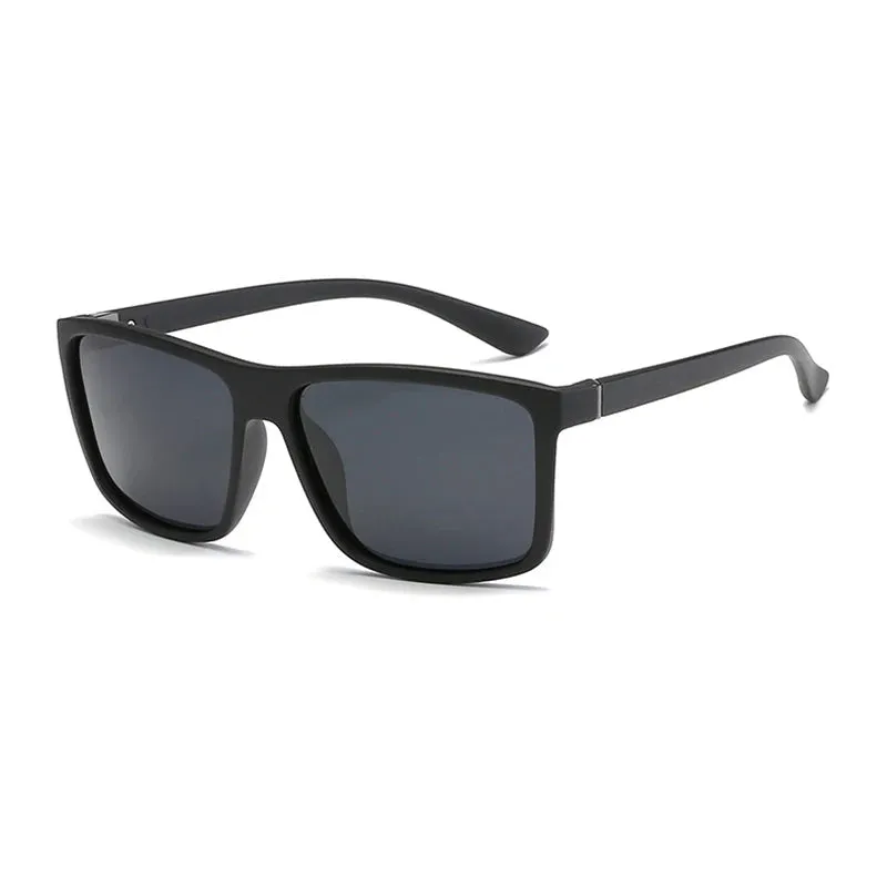 Black Square Polarized Sunglasses UV400 Mirror Blue Anti-Glare Driving Shades Unisex