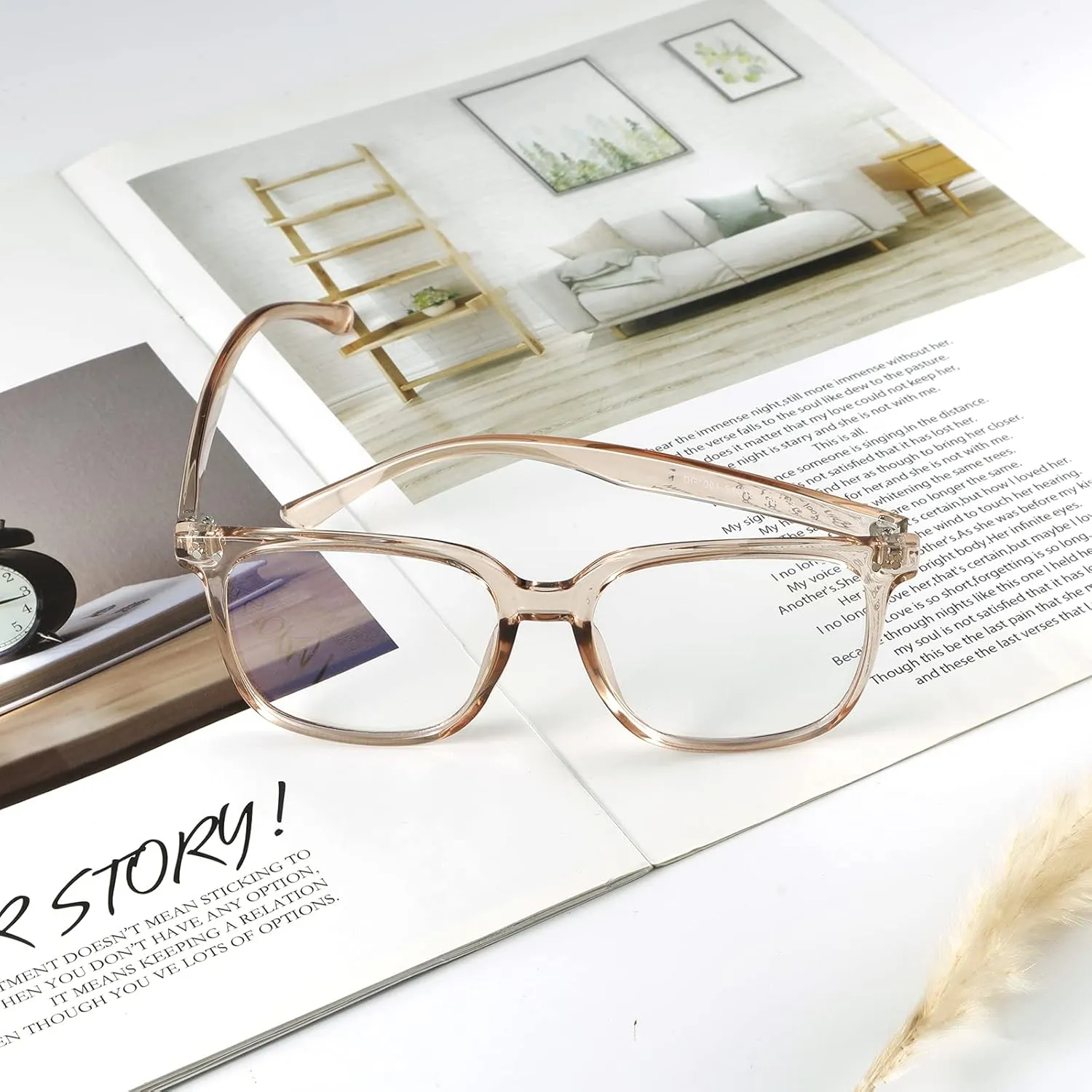 Blue Light Blocking Glasses for Women Men Anti Glare Reduce Eyeglasses Computer Oversized