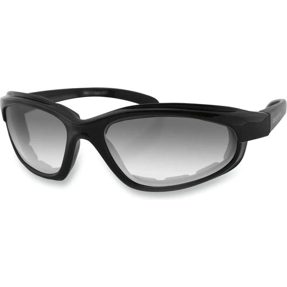 Bobster Fat Boy Adventure Sunglasses Black With Photochromic Clear Lenses