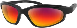Bobster Sunglasses Fatboy Matt Black / Purple / Red