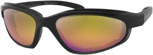 Bobster Sunglasses Fatboy Matt Black / Purple / Yellow