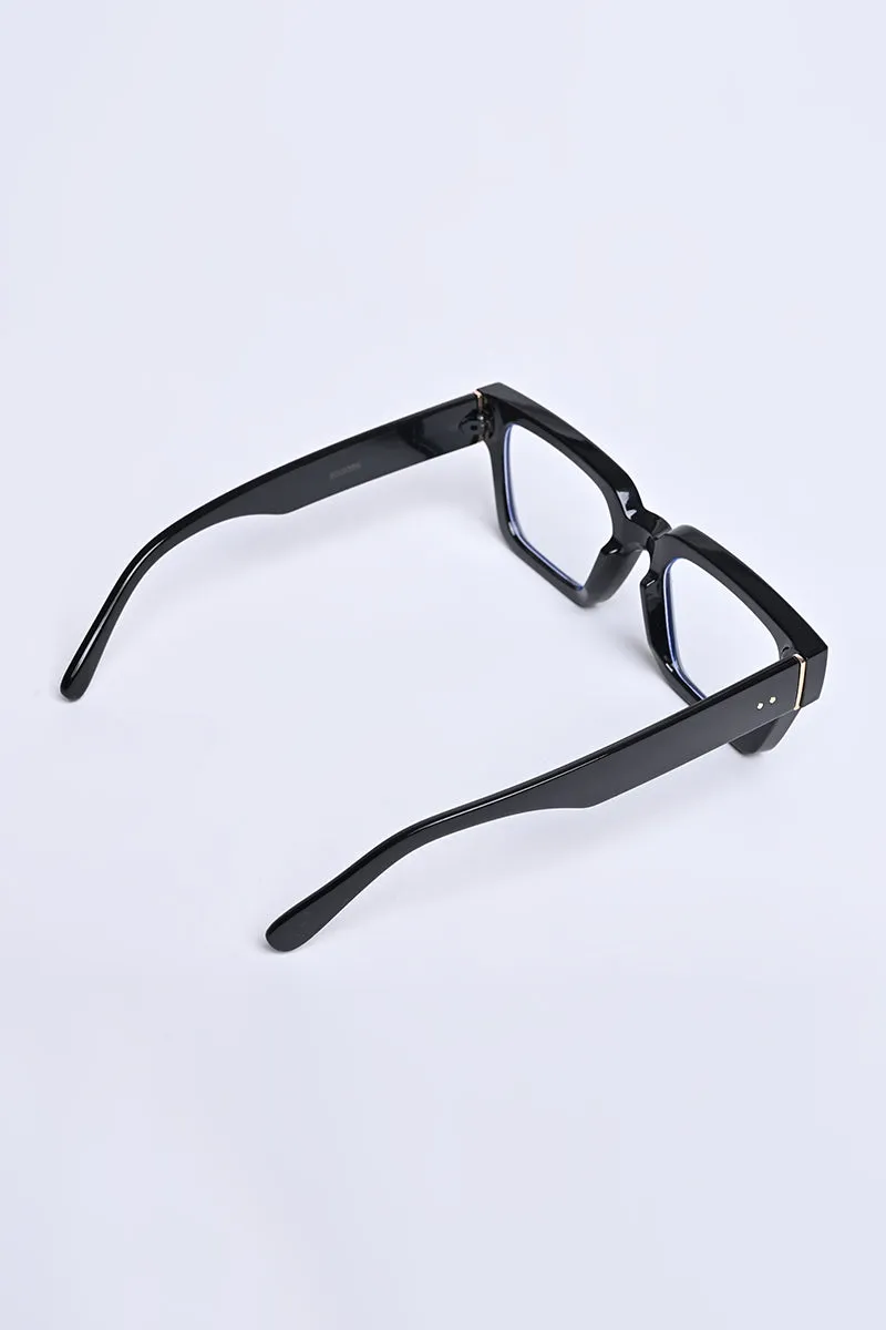 Bold Square Black Sunglasses