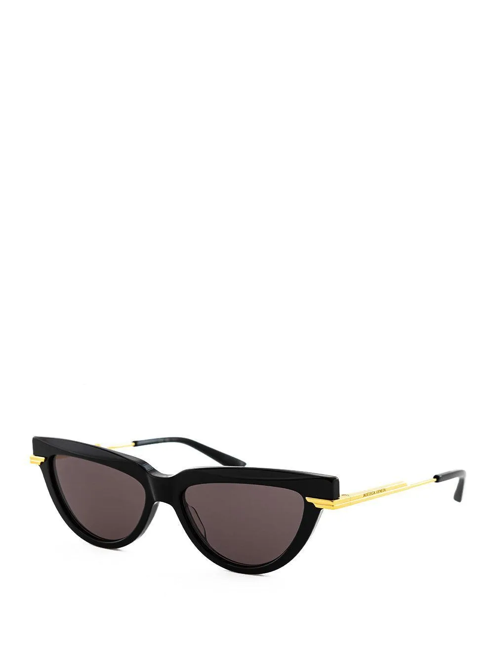 Bottega Veneta Black Sunglasses with Golden Details