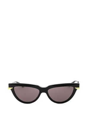 Bottega Veneta Black Sunglasses with Golden Details