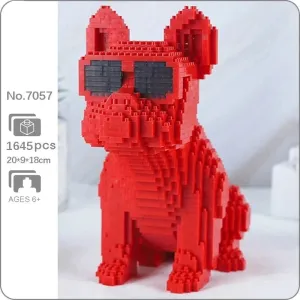 BrickLens Eyeglasses Frenchie Style Mini Diamond Blocks Building Set