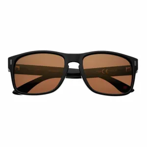 Brown Polarized Square Sunglasses