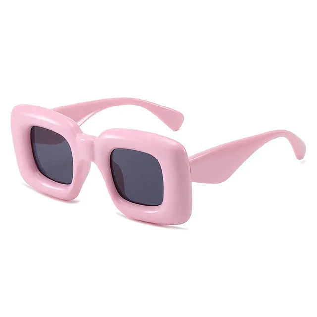 Bubble Frame Rectangular Sunglasses