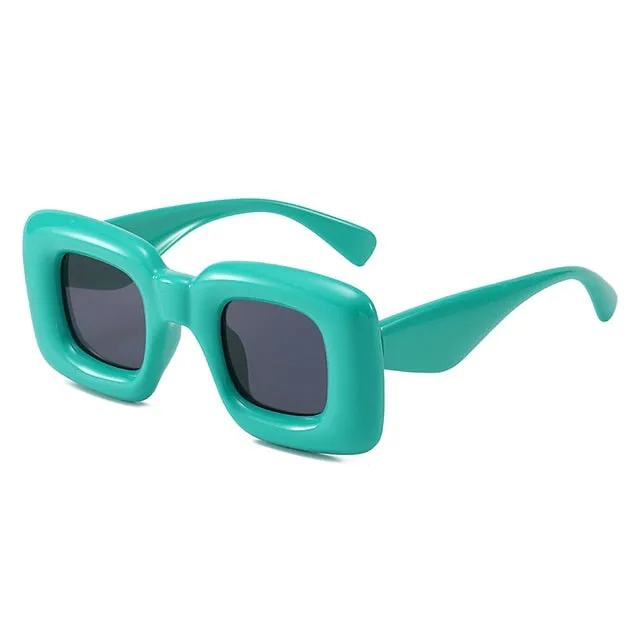 Bubble Frame Rectangular Sunglasses