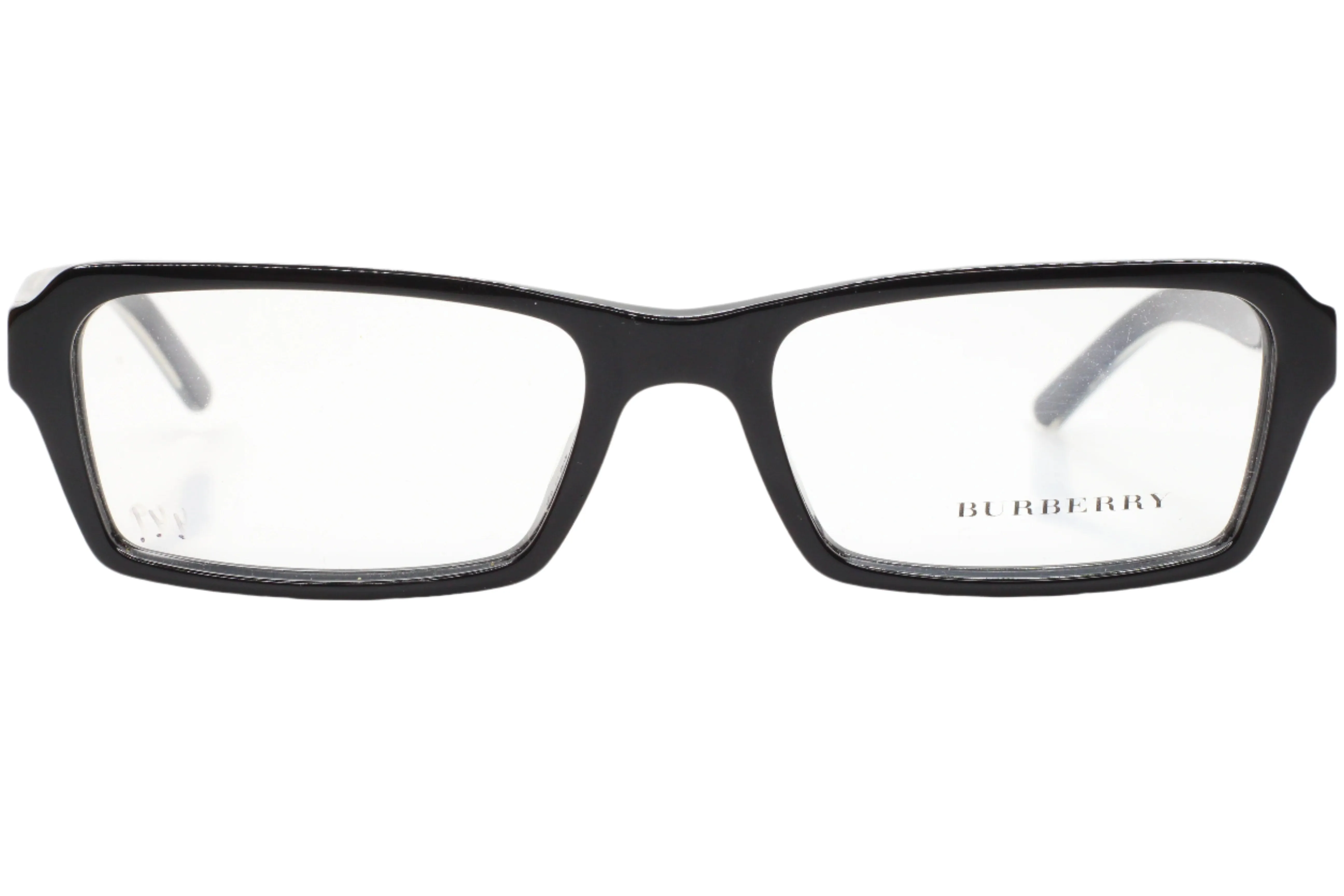Burberry BE2104 3286 Black Silver Italy Luxury Eyeglasses 52mm