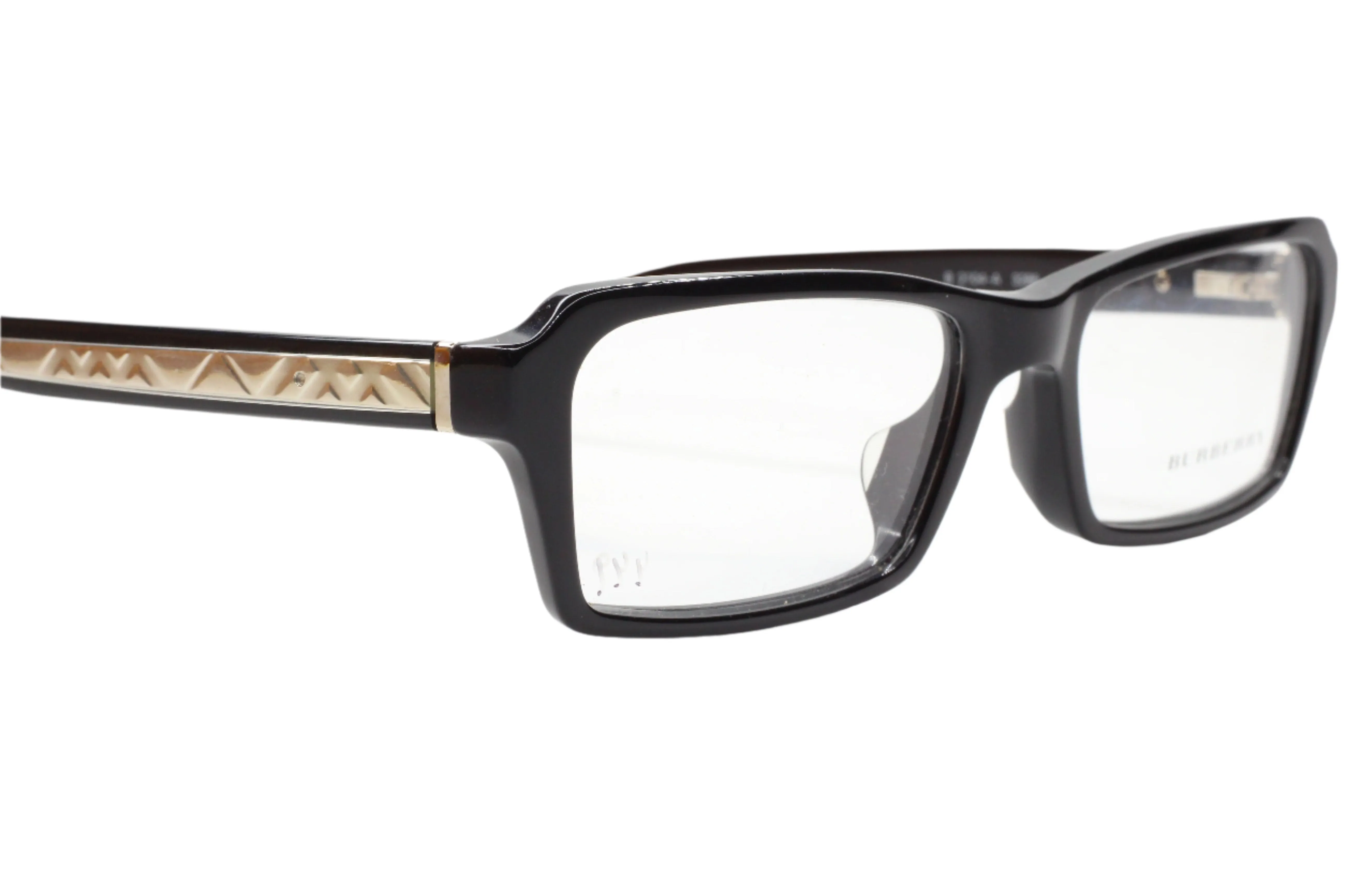 Burberry BE2104 3286 Black Silver Italy Luxury Eyeglasses 52mm
