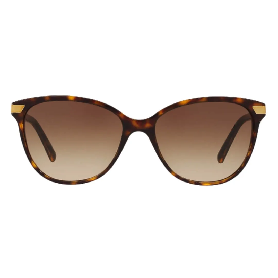 Burberry BE4216 300213 Women’s Sunglasses - Dark Havana Cat Eye, Brown Gradient Lenses