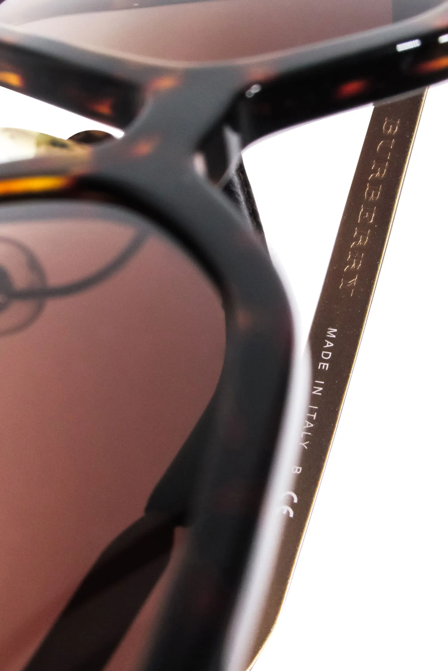 Burberry - Brown Tortoise Large Sunglasses