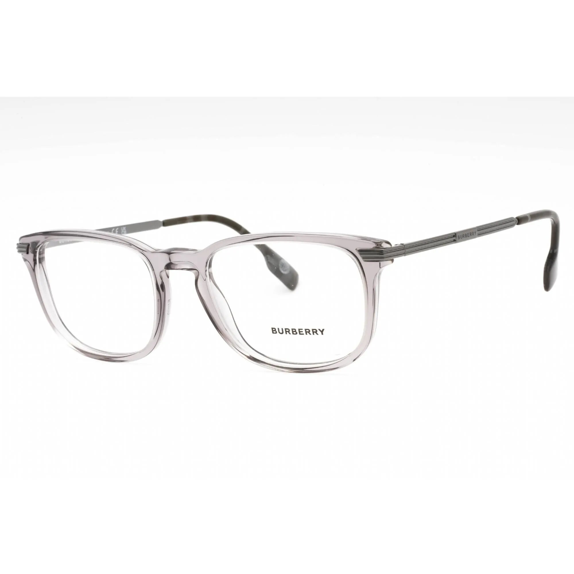 Burberry Men's Eyeglasses - Grey Plastic Full Rim Rectangular Frame | 0BE2369 4021
