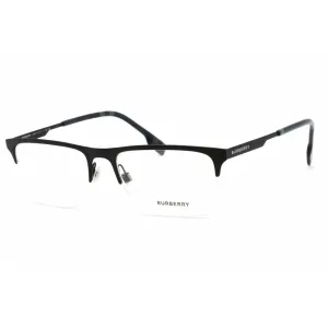 Burberry Men's Eyeglasses - Matte Blue Metal and Plastic Rectangular | 0BE1344 1333