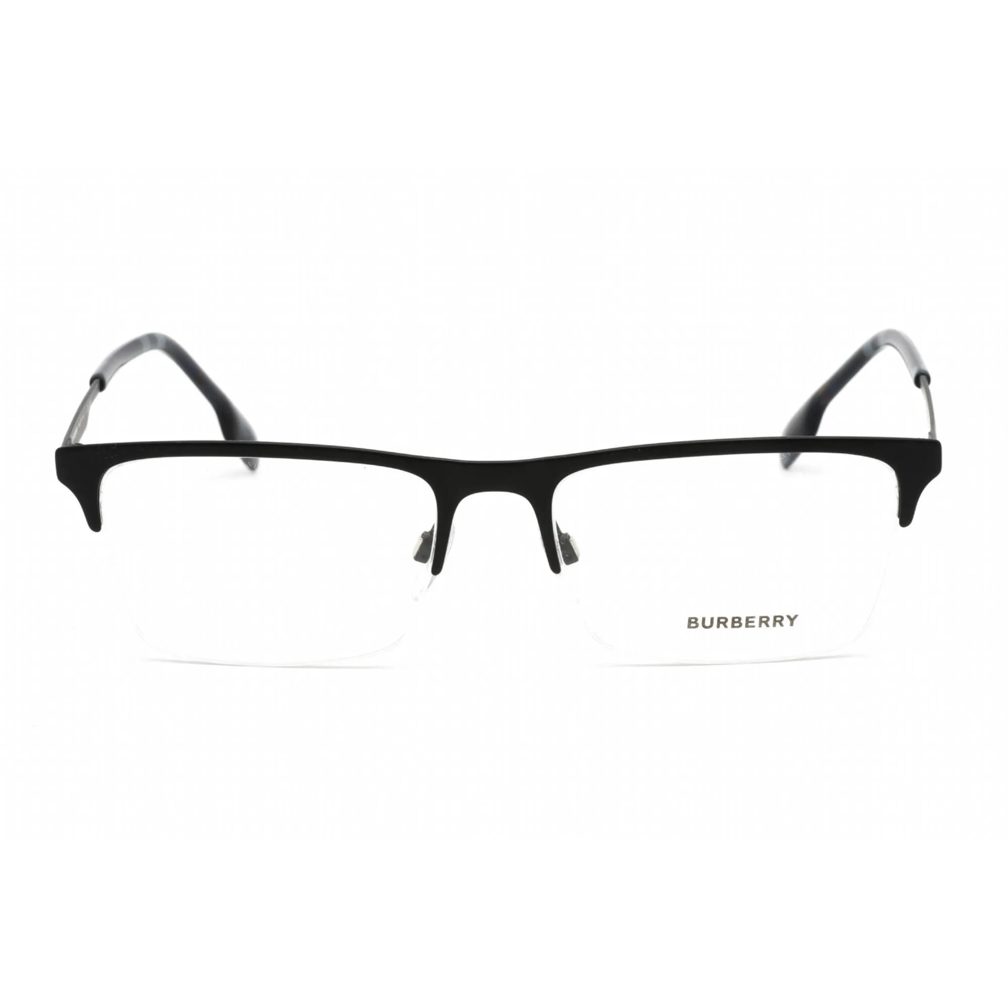 Burberry Men's Eyeglasses - Matte Blue Metal and Plastic Rectangular | 0BE1344 1333