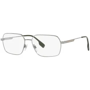 Burberry Men's Eyeglasses - Metal Rectangular Frame Demo Lens | BURBERRY 0BE1356 1003