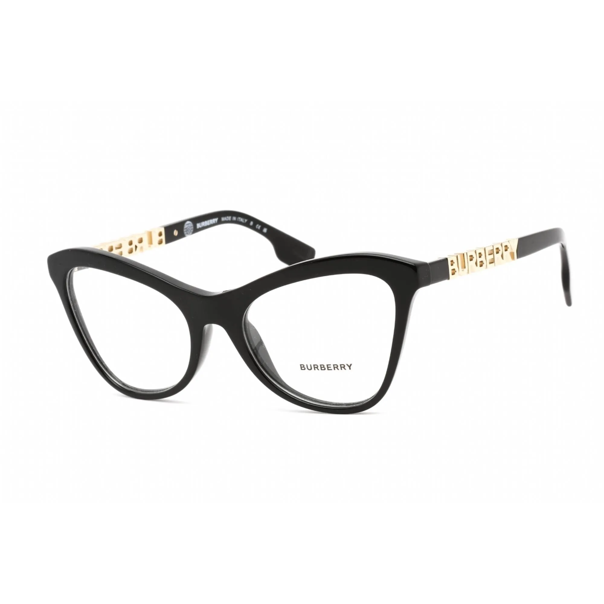 Burberry Unisex Eyeglasses - Full Rim Cat Eye Black Plastic Frame | 0BE2373U 3001