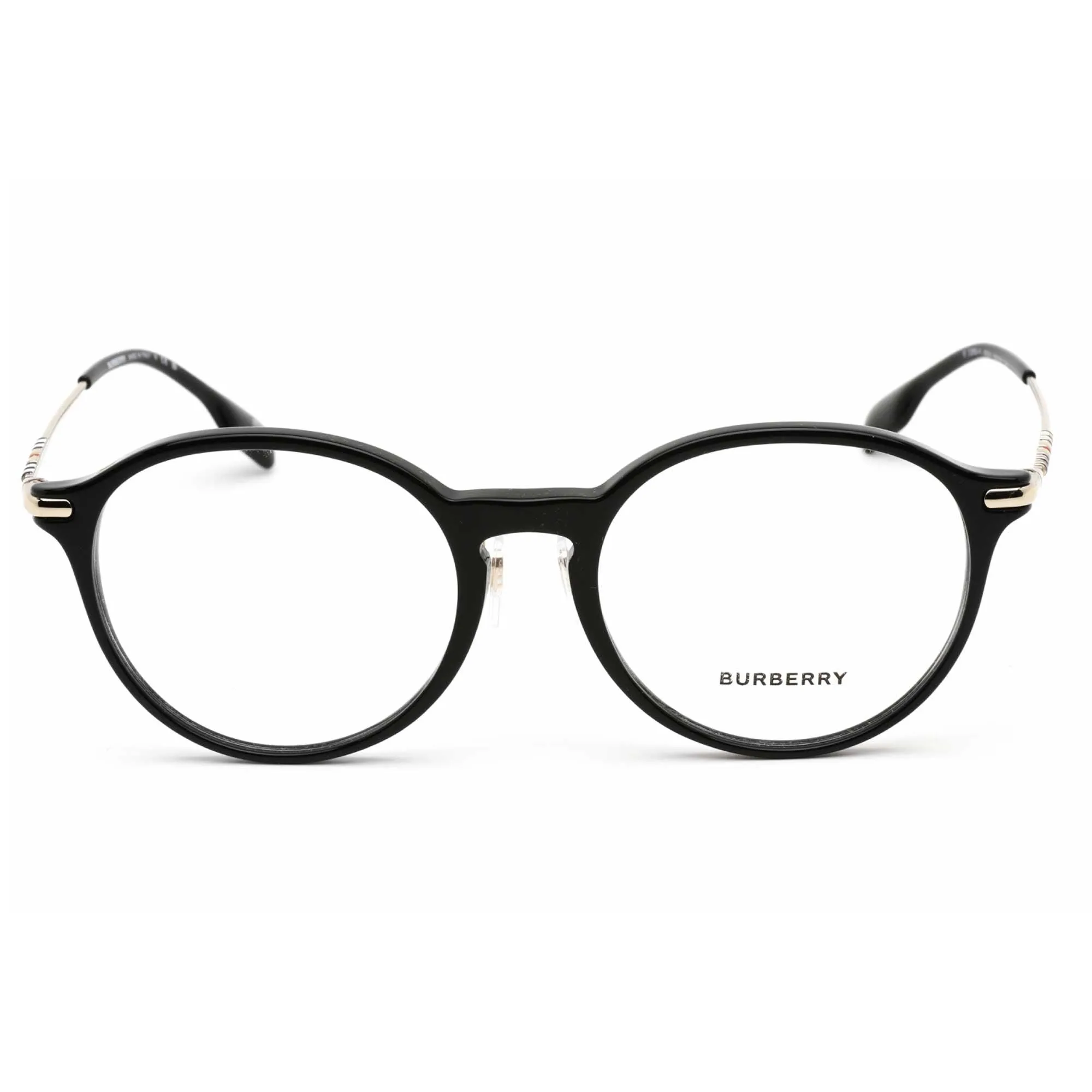 Burberry Women's Eyeglasses - Black Round Full Rim Plastic Frame | 0BE2365F 3001