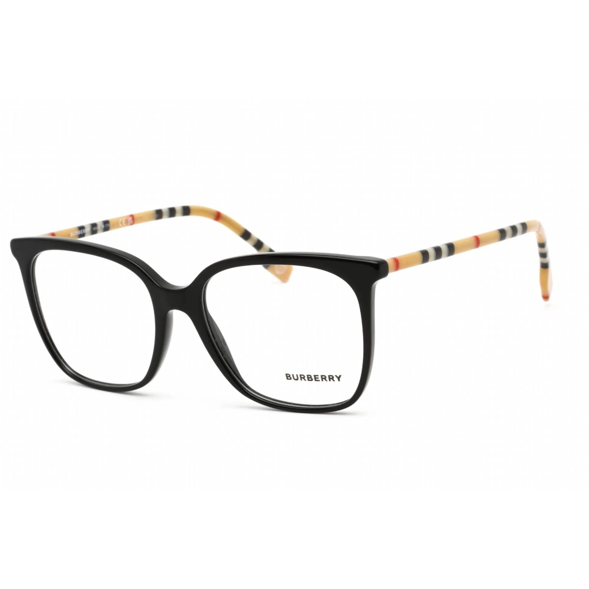 Burberry Women's Eyeglasses - Clear Lens Black Plastic Square, 54mm | 0BE2367 3853
