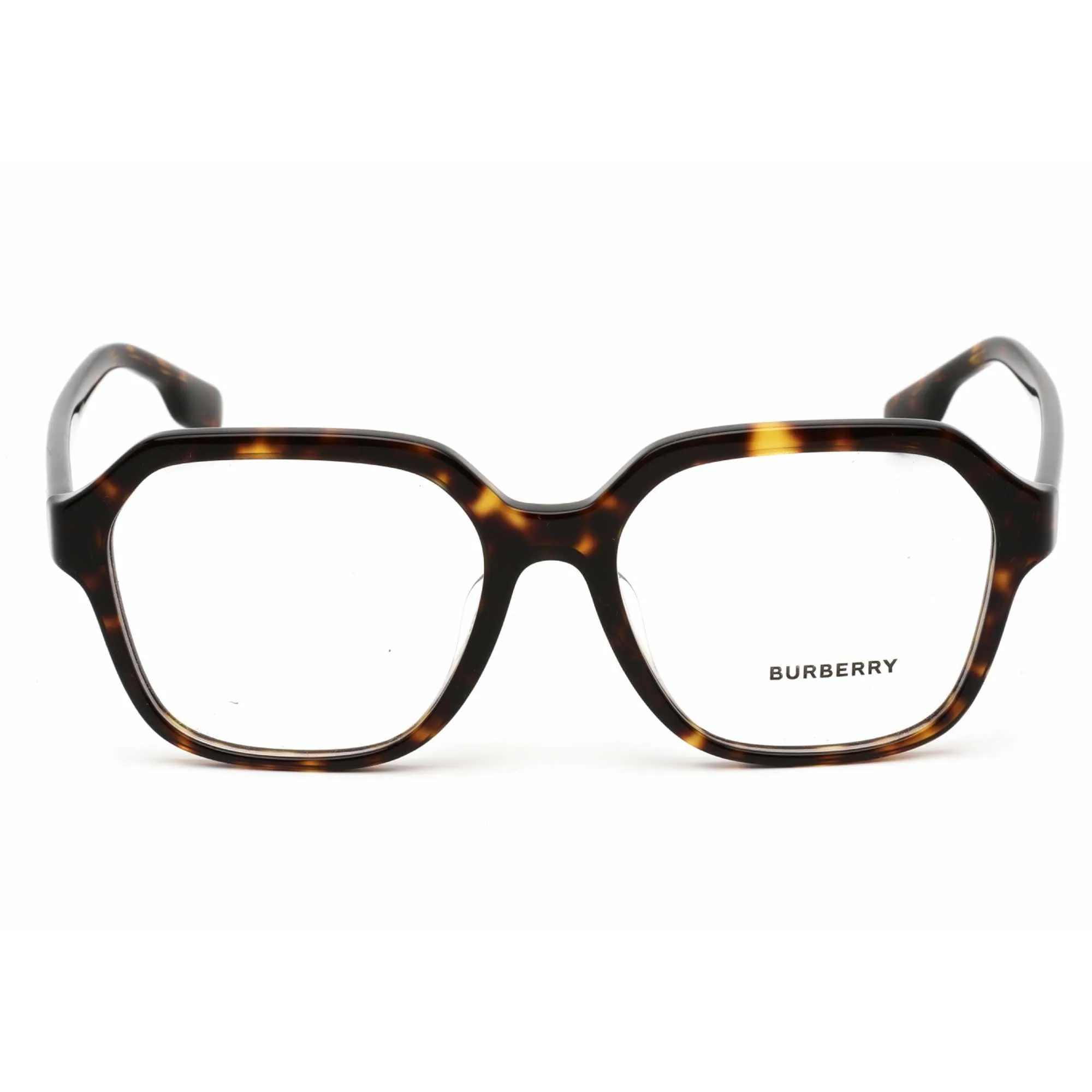 Burberry Women's Eyeglasses - Dark Havana Square Frame Clear Lens - 0BE2358F 3002