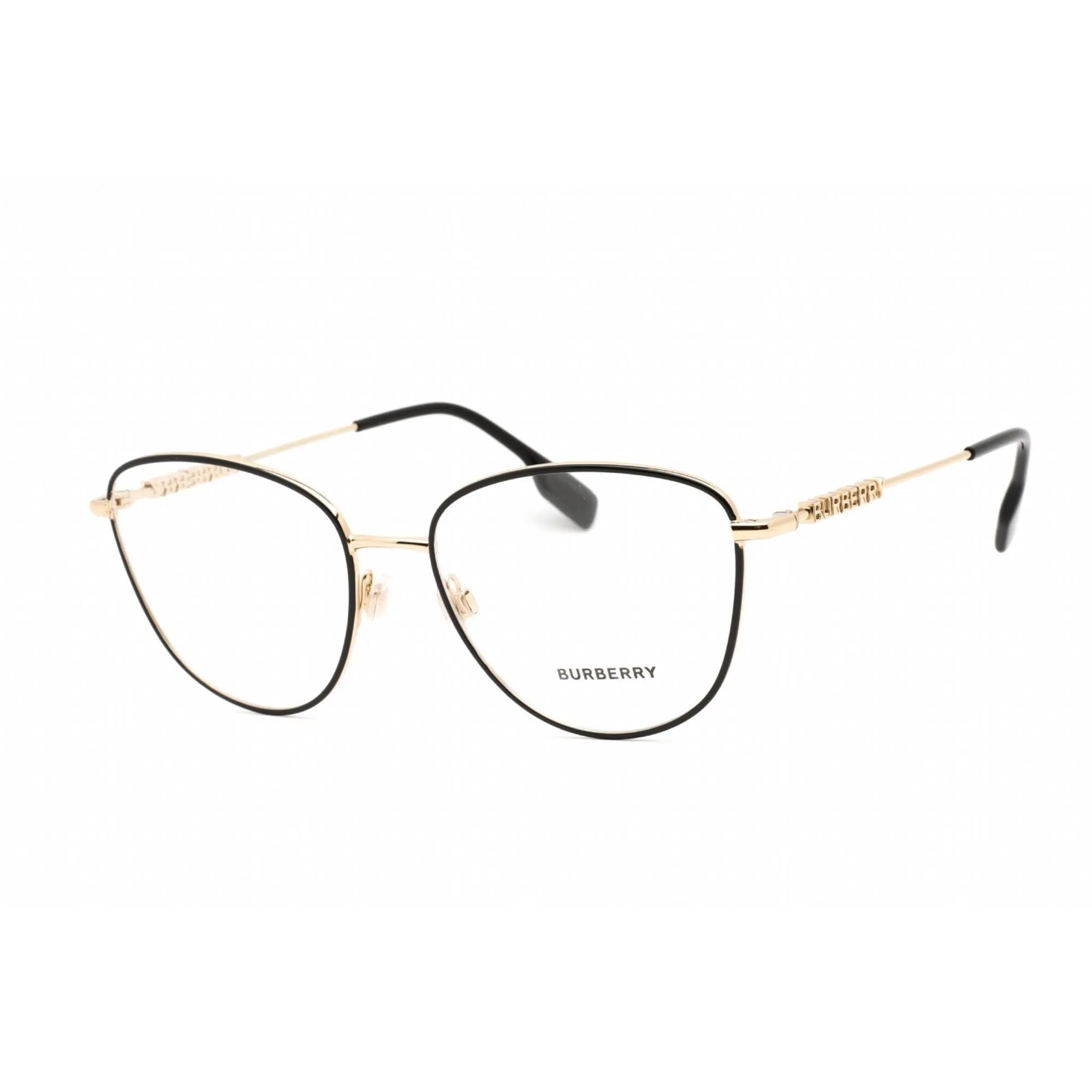 Burberry Women's Eyeglasses - Full Rim Cat Eye Shape Black Metal Frame | 0BE1376 1109