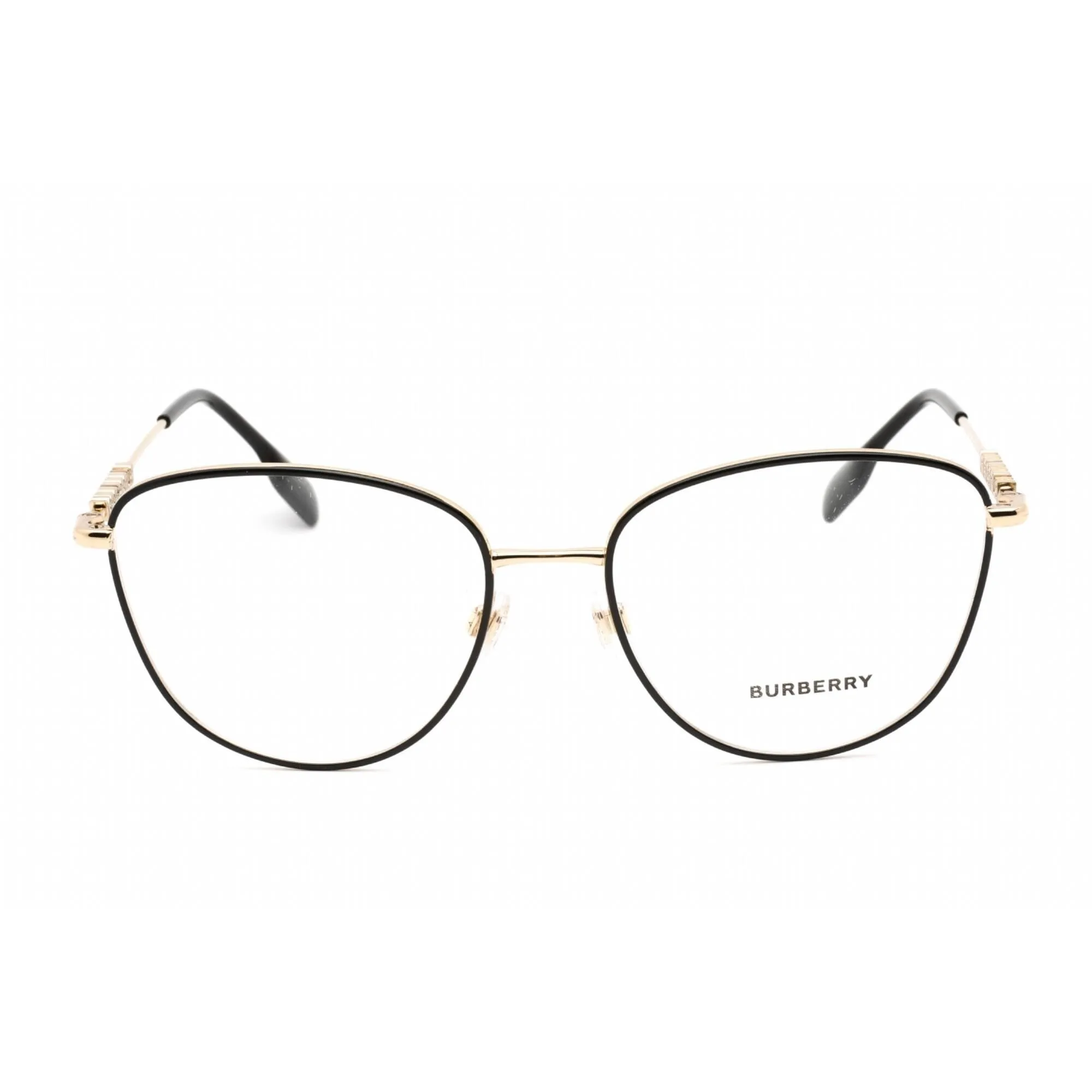 Burberry Women's Eyeglasses - Full Rim Cat Eye Shape Black Metal Frame | 0BE1376 1109