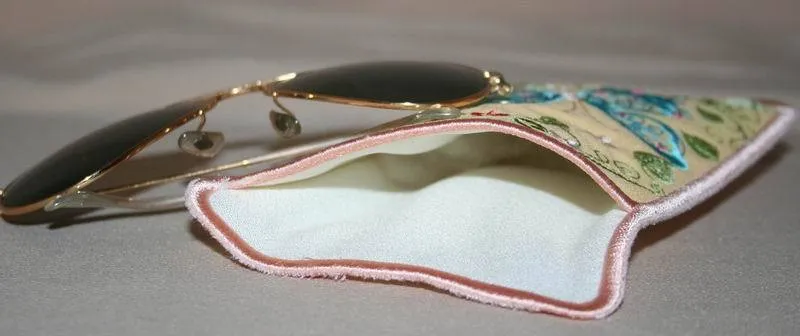 Butterfly Blue Eyeglass Cases