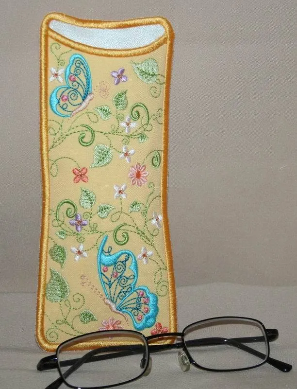 Butterfly Blue Eyeglass Cases