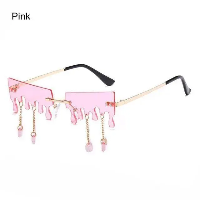 Butterfly Rimless Sunglasses