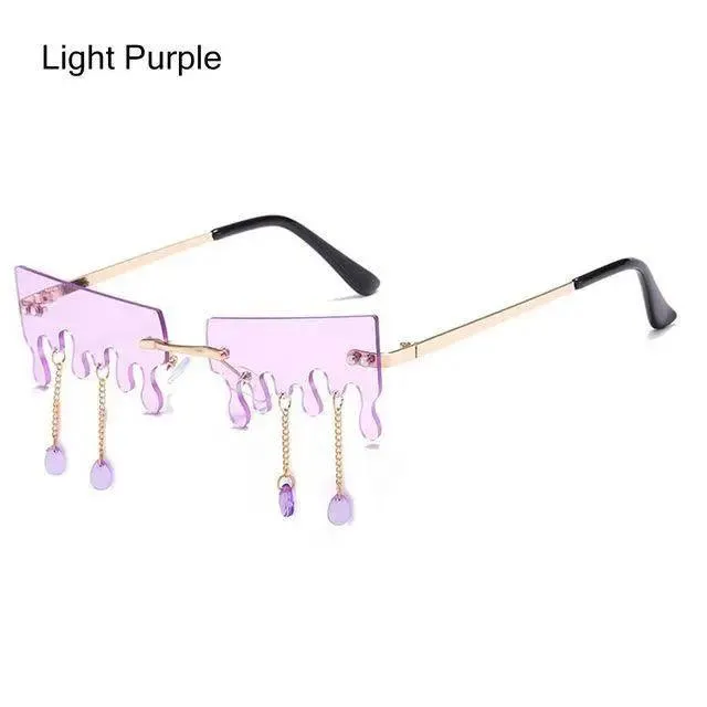 Butterfly Rimless Sunglasses