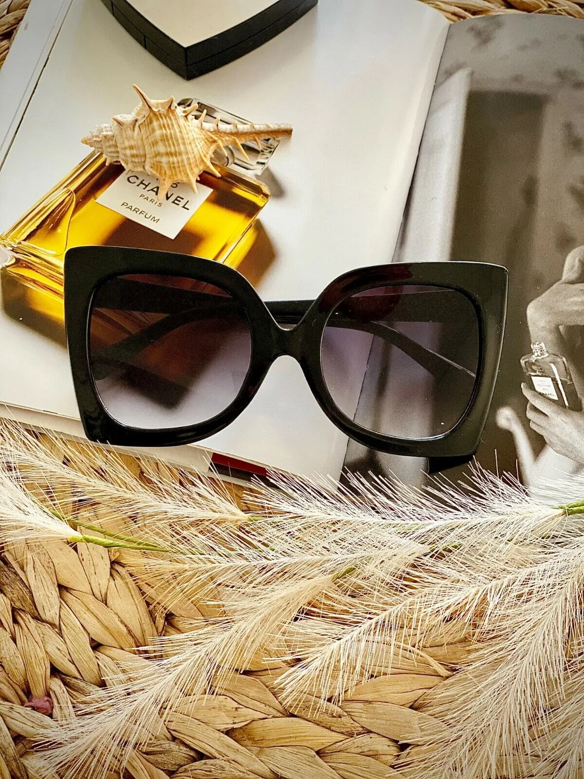 Butterly Style Oversized Sunglasses