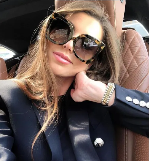 Butterly Style Oversized Sunglasses