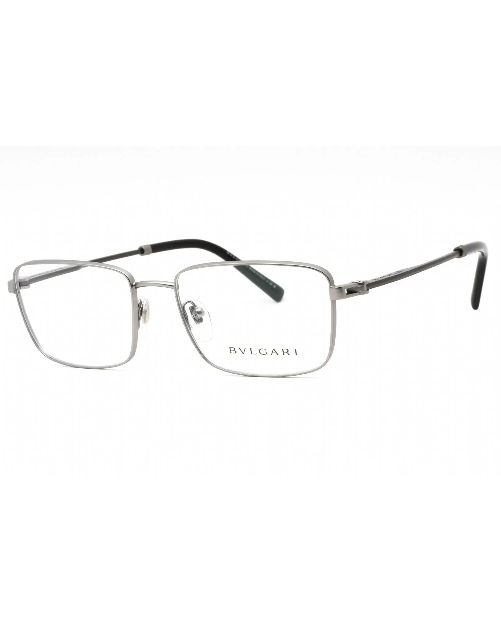 Bvlgari  BV6111B Silver Metal Frame Eyeglasses  Authentic  BV6111B Rectangular Eyeglasses - Silver  Designer Eyeglasses  BV6111B Silver Metal Frame